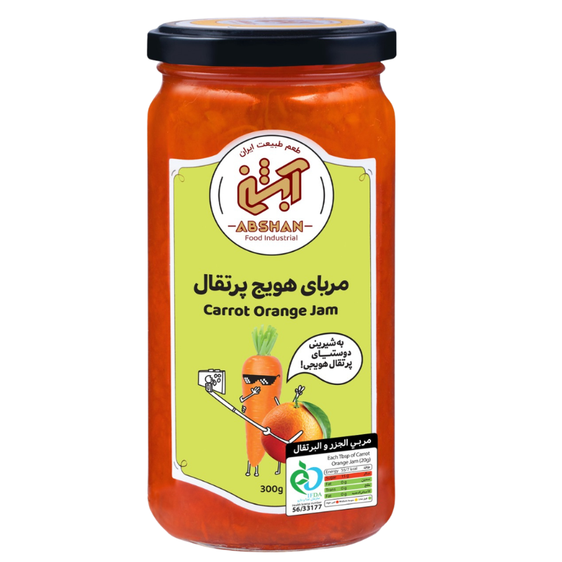 CARROT ORANGE JAM (ABSHAN) 300g — Buy in Dubai and UAE