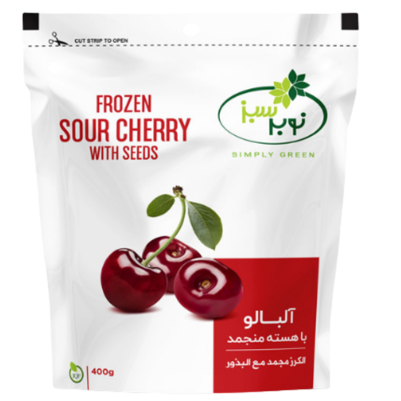 FROZEN SOUR CHERRY WITH SEED (NOBAR SABZ) 400g — Buy in Dubai and UAE