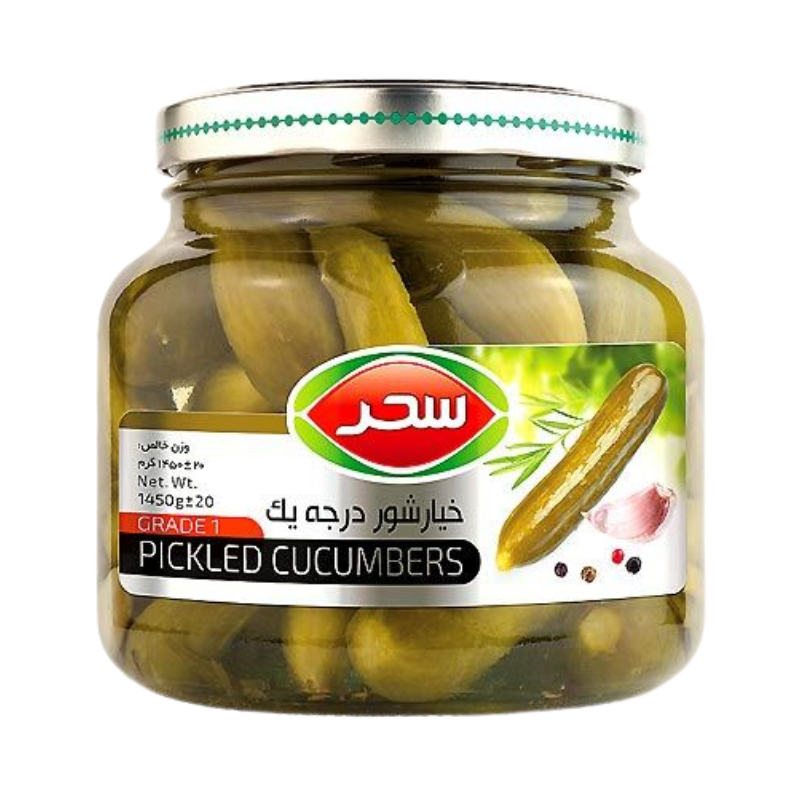 PICKLED CUCUMBERS EXELLENT (GRADE 1) (SAHAR) 1450g — Buy in Dubai and UAE