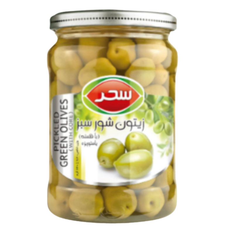 PICKLED GREEN OLIVES (SAHAR) 640g — Buy in Dubai and UAE